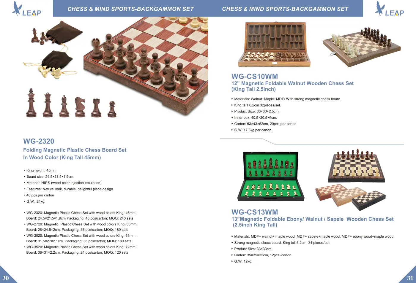 Backgammon & Board Games · Catalogue sheet 2
