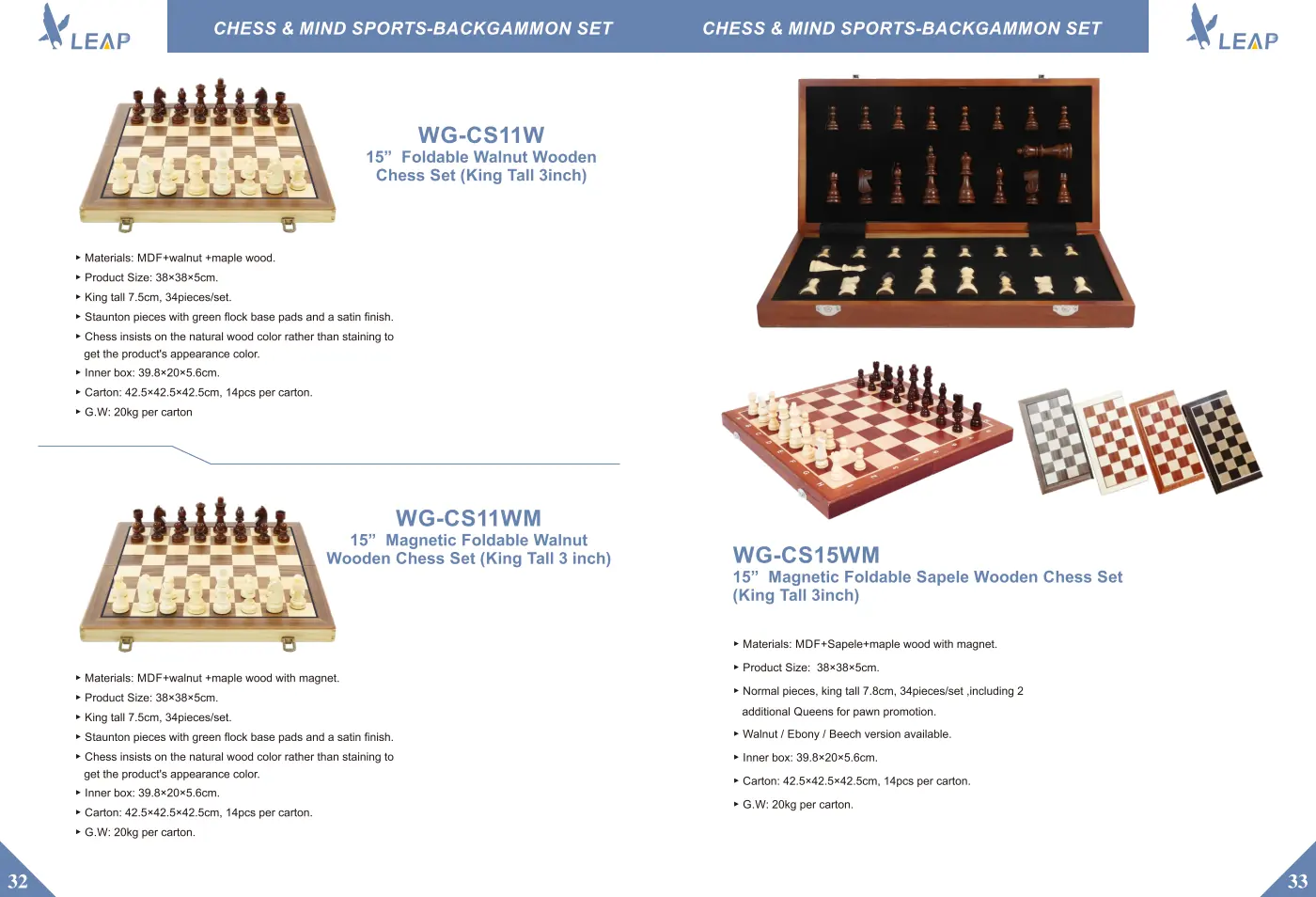 Backgammon & Board Games · Catalogue sheet 3