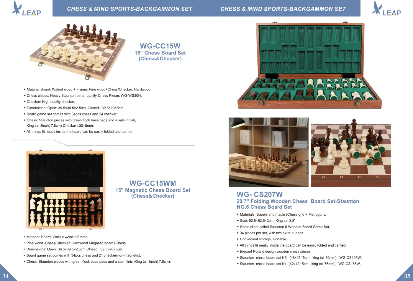 Backgammon & Board Games · Catalogue sheet 4