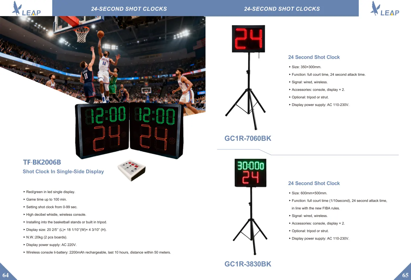 Scoreboards & Event Timers · Catalogue sheet 3