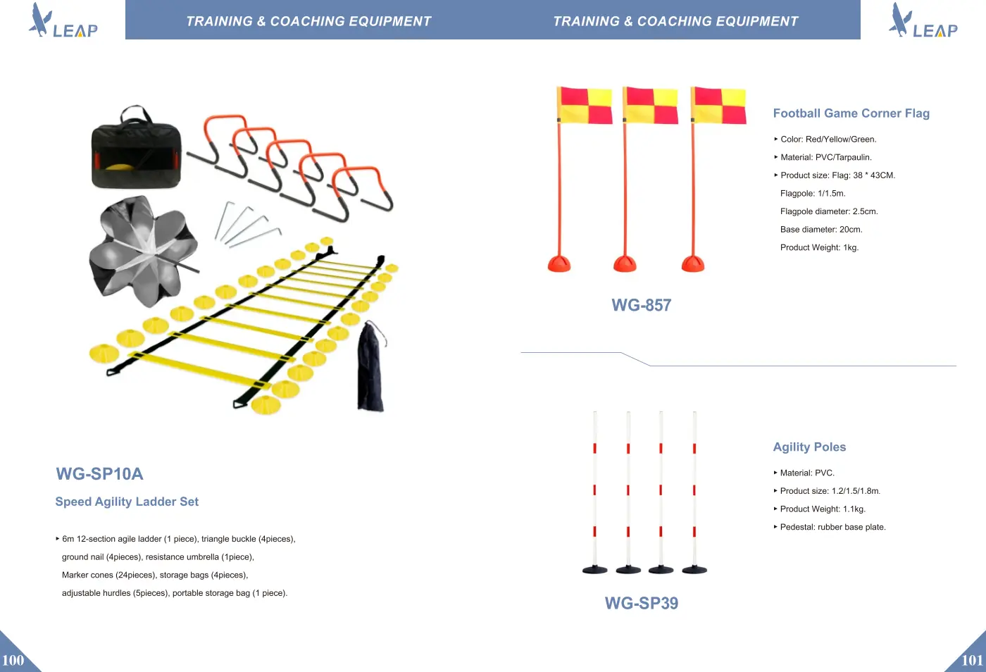 Training & Coaching Equipment · Catalogue sheet 3