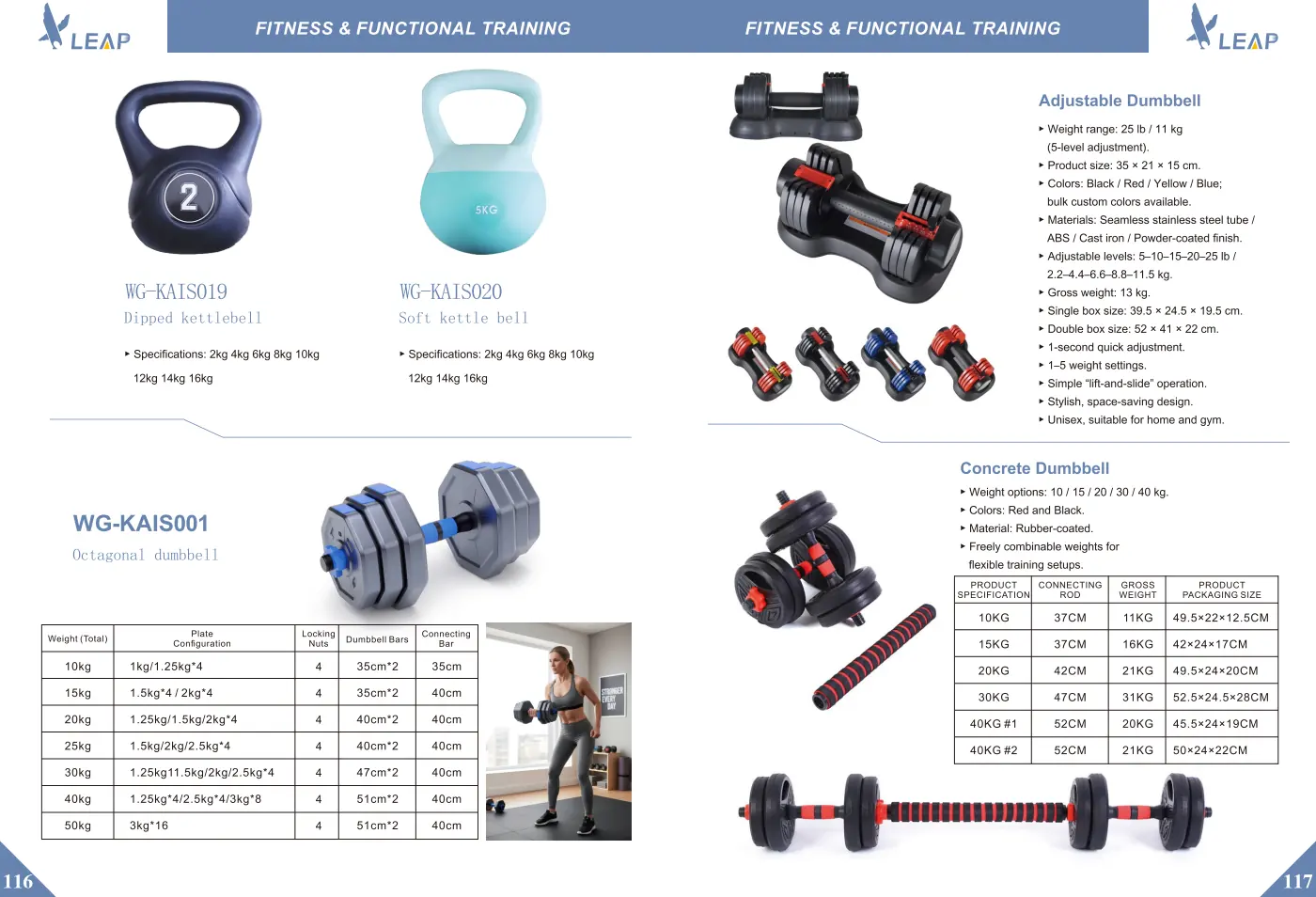 Fitness & Functional Training · Catalogue sheet 2