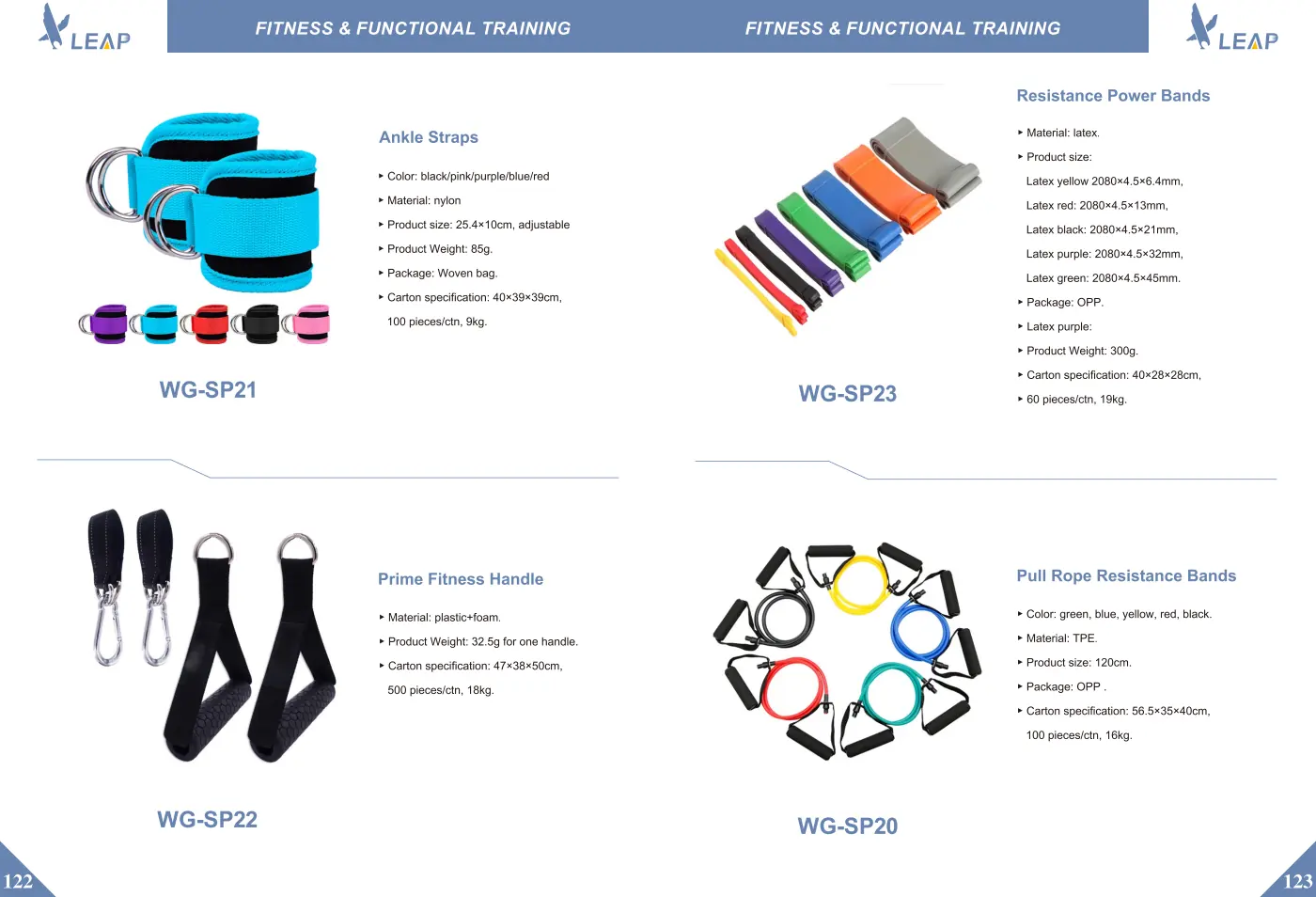 Fitness & Functional Training · Catalogue sheet 5