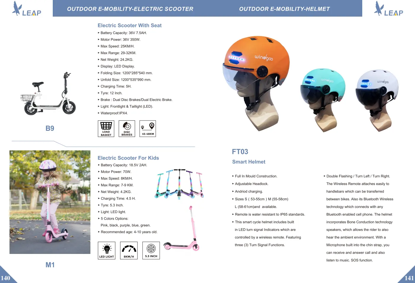 Outdoor E-Mobility · Catalogue sheet 4