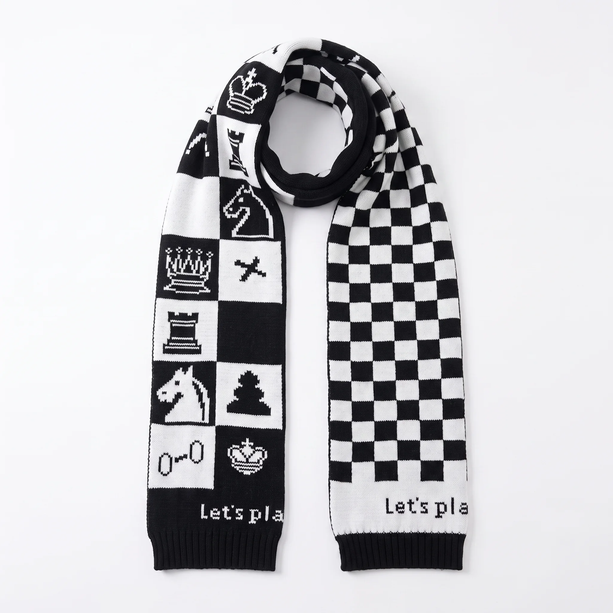 Chess Long Scarf