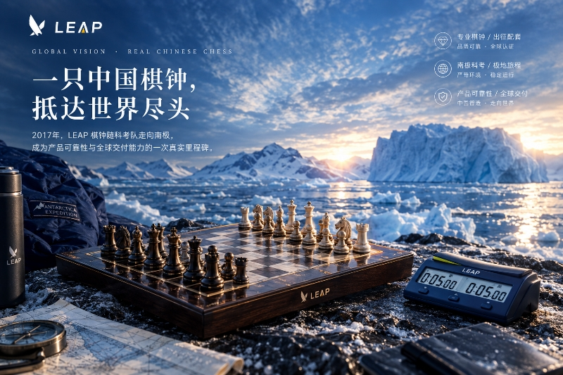 A Chinese chess clock reached the edge of the world